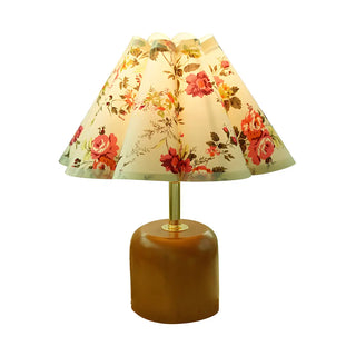 Living Room Elegant Cone Fabric Ceramic Table Lamp Zawala Image - 13