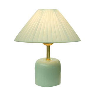 Living Room Elegant Cone Fabric Ceramic Table Lamp Zawala Image - 14
