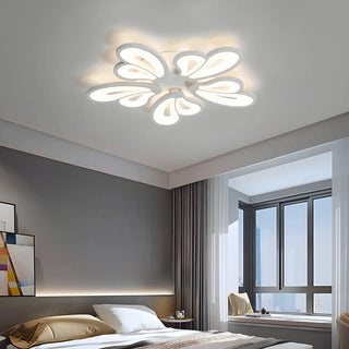 ZOWALA - Living Room Large Modish Flower LED Semi-Flush Mount Light Image - 1