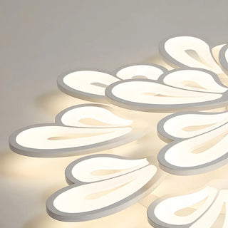 ZOWALA - Living Room Large Modish Flower LED Semi-Flush Mount Light Image - 14