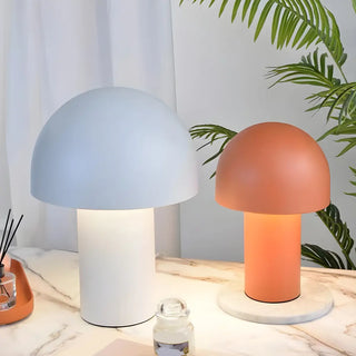 Living Room Simple Dome Mushroom Metal Table Lamp Zawala Image - 1