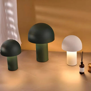 Living Room Simple Dome Mushroom Metal Table Lamp Zawala Image - 2