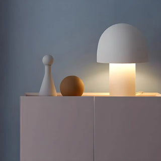 Living Room Simple Dome Mushroom Metal Table Lamp Zawala Image - 5