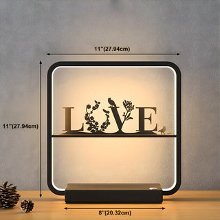 Artistic Black Tree Silhouette Square LED Table Lamp Zawala Image - 16