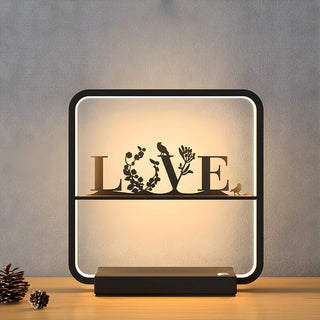 Artistic Black Tree Silhouette Square LED Table Lamp Zawala Image - 8