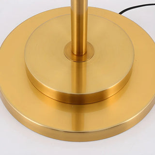 Luxurious Drum Shade Gold Metal LED Floor Lamp Zawala Image - 7