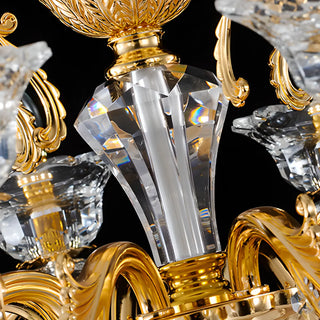 ZOWALA - Luxurious Grand Golden Crystal Chandelier Image - 8