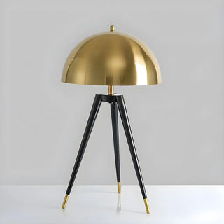 Bedroom Chic Luxury Gold Semi-Circle Tripod Table Lamp Zawala Image - 3