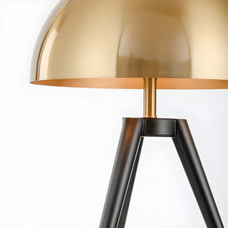 Bedroom Chic Luxury Gold Semi-Circle Tripod Table Lamp Zawala Image - 5