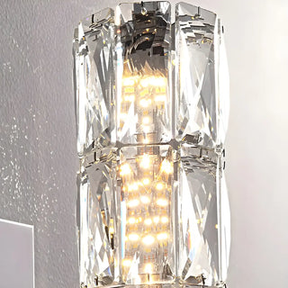 ZOWALA - Modern Luxury Clear Crystal Cylinder Bedroom Pendant Light Image - 6
