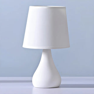 Stylish Macaron Cone Shape Fabric  Bedroom Table Lamp Zawala Image - 10