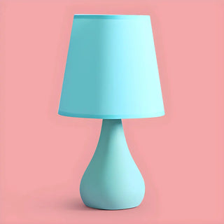 Stylish Macaron Cone Shape Fabric  Bedroom Table Lamp Zawala Image - 7