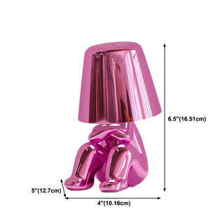 Creative Macaron Metal Man LED Bedroom Table Lamp Zawala #size