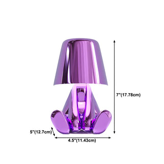 Creative Macaron Metal Man LED Bedroom Table Lamp Zawala Image - 15