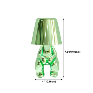 Creative Macaron Metal Man LED Bedroom Table Lamp Zawala Image - 16