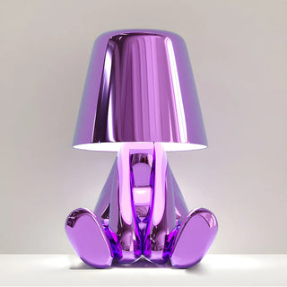 Creative Macaron Metal Man LED Bedroom Table Lamp Zawala Image - 7