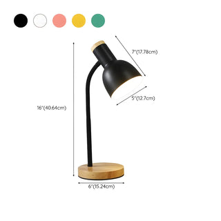 Bedroom Pink Metal Bell Shade Wood Base Table Lamp Zawala #size