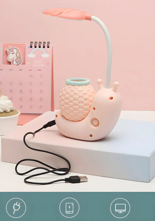 Children's Creative Cartoon Snail Bedside Table Lamp Zawala Image - 6