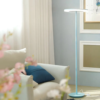 Yellow Macaron Style Acrylic Disc LED Floor Lamp Zawala Image - 7