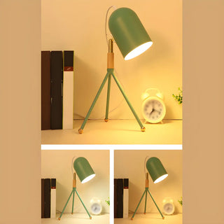 Macaron Yellow Tripod Dome Shade Reading Table Lamp Zawala Image - 12