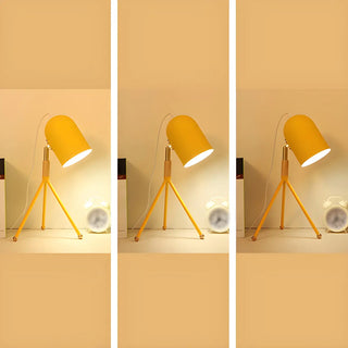 Macaron Yellow Tripod Dome Shade Reading Table Lamp Zawala Image - 14