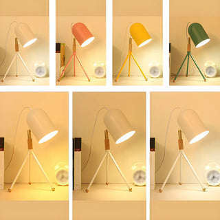 Macaron Yellow Tripod Dome Shade Reading Table Lamp Zawala Image - 15