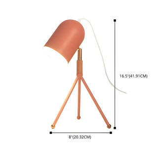 Macaron Yellow Tripod Dome Shade Reading Table Lamp Zawala #size