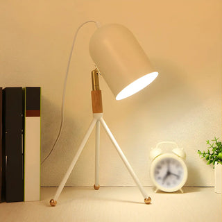Macaron Yellow Tripod Dome Shade Reading Table Lamp Zawala Image - 2