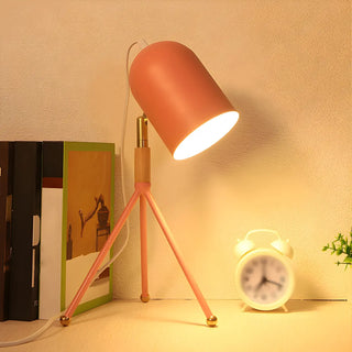 Macaron Yellow Tripod Dome Shade Reading Table Lamp Zawala Image - 4