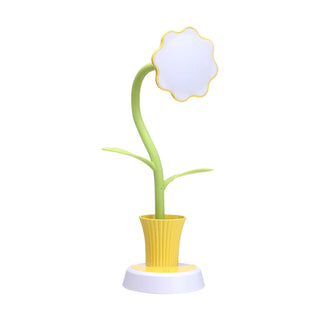 ZOWALA - Flexible Elegant Flower Green USB LED Table Lamp Image - 10