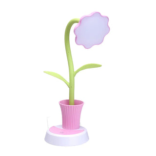 ZOWALA - Flexible Elegant Flower Green USB LED Table Lamp Image - 11