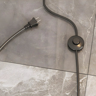 2-Light Cone Modern Gold Floor Lamp with Marble Base Zawala Image - 7