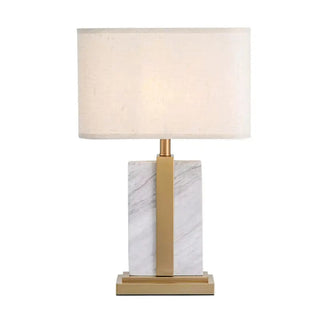 Contemporary Rectangular Marble Living Room Table Lamp Zawala Image - 10