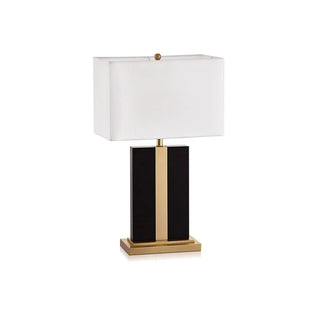 Contemporary Rectangular Marble Living Room Table Lamp Zawala Image - 12