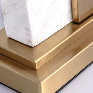 Contemporary Rectangular Marble Living Room Table Lamp Zawala Image - 6