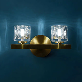 Elegant Crystal Glass Gold LED Vanity Light Fixture Zawala Image - 13