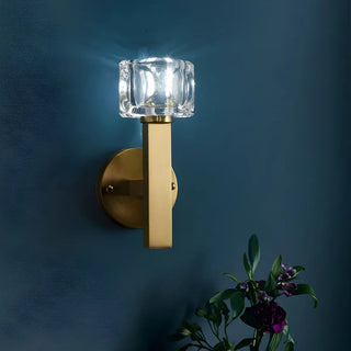 Elegant Crystal Glass Gold LED Vanity Light Fixture Zawala Image - 17