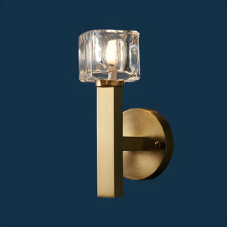 Elegant Crystal Glass Gold LED Vanity Light Fixture Zawala Image - 5