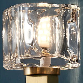 Elegant Crystal Glass Gold LED Vanity Light Fixture Zawala Image - 8