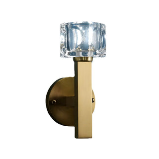 Elegant Crystal Glass Gold LED Vanity Light Fixture Zawala Image - 9