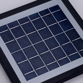 Simple Metal Black Frame Solar Outdoor White Cube Lamp Zawala Image - 12