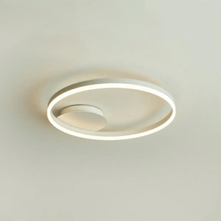 ZOWALA - Three White Circle LED Semi-Flush Mount Ceiling Light Image - 11