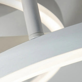 ZOWALA - Three White Circle LED Semi-Flush Mount Ceiling Light Image - 25