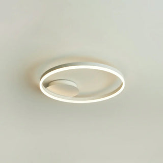ZOWALA - Three White Circle LED Semi-Flush Mount Ceiling Light Image - 5
