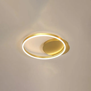 ZOWALA - Three White Circle LED Semi-Flush Mount Ceiling Light Image - 6