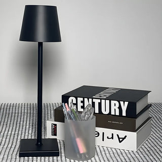 Living Room Simple Modern Metal Cone Shade Table Lamp Zawala Image - 5