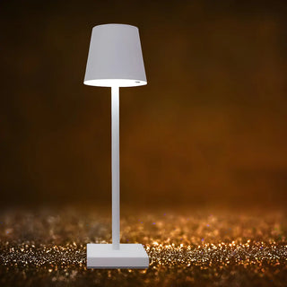 Living Room Simple Modern Metal Cone Shade Table Lamp Zawala Image - 4