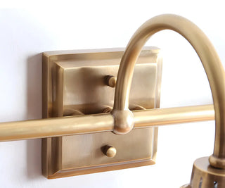 Vintage Prismatic Glass 2 Blubs Bathroom Vanity Light Zawala Image - 16