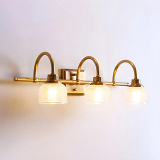 Vintage Prismatic Glass 2 Blubs Bathroom Vanity Light Zawala Image - 6