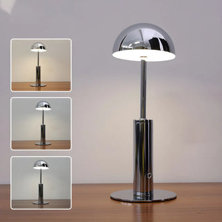 Simple Mid-Century Brass Dome Metal Bedroom Table Lamp Zawala Image - 4